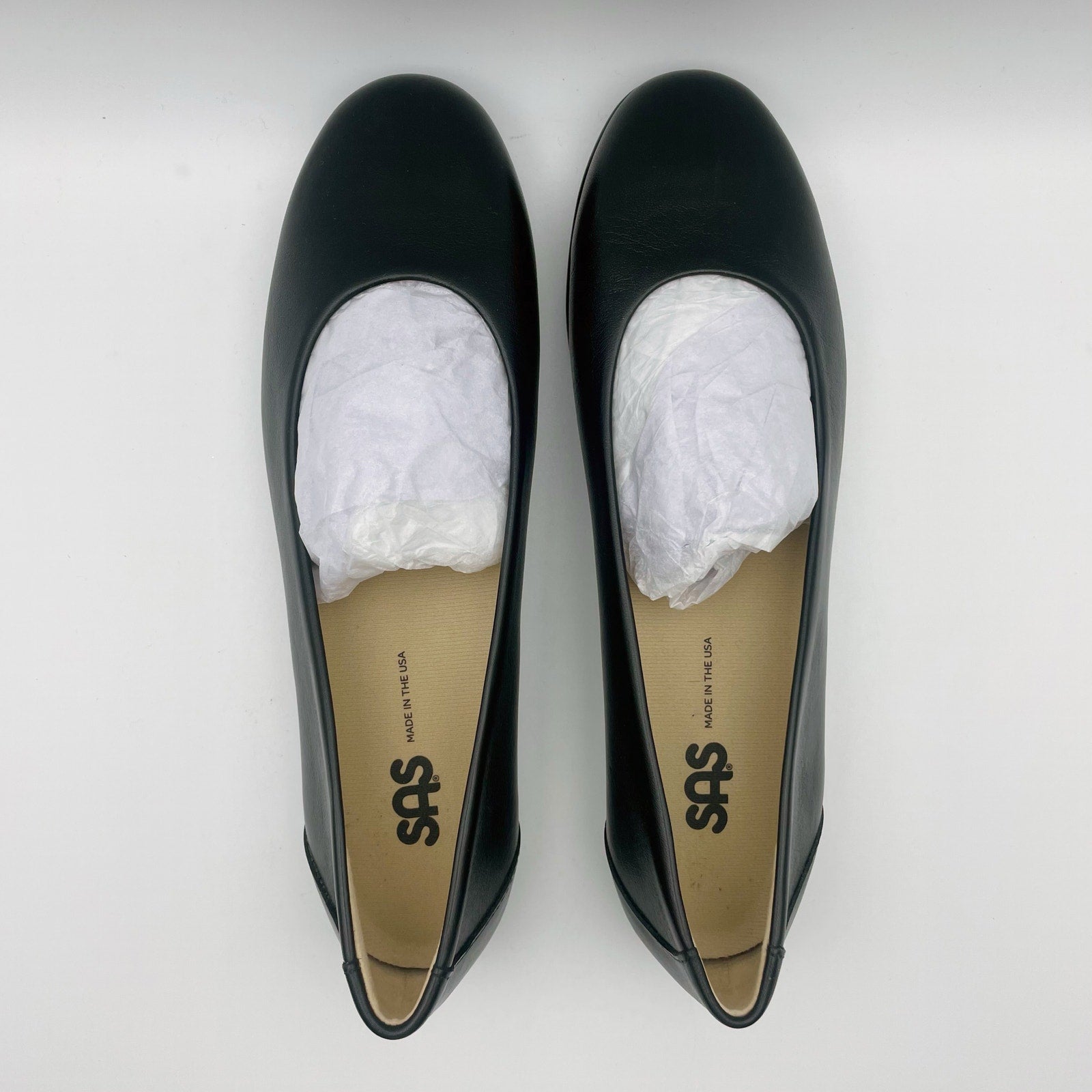 SAS Womens Scenic Ballet Flat US 9 Slim EU 39.5 Black Leather NIB