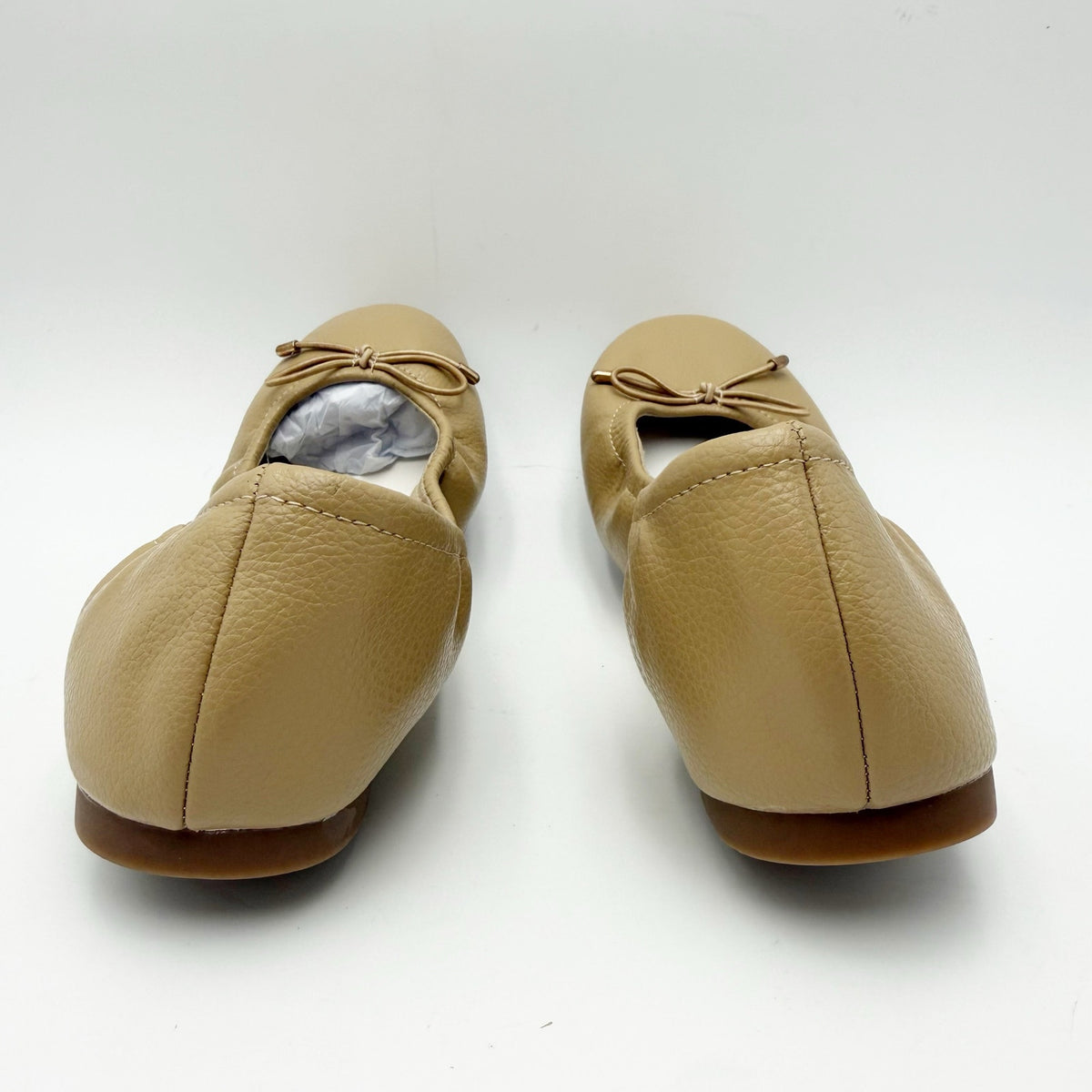 MIA Womens URI Ballet Flats Size 8 M Tan Beige Leather NWOB