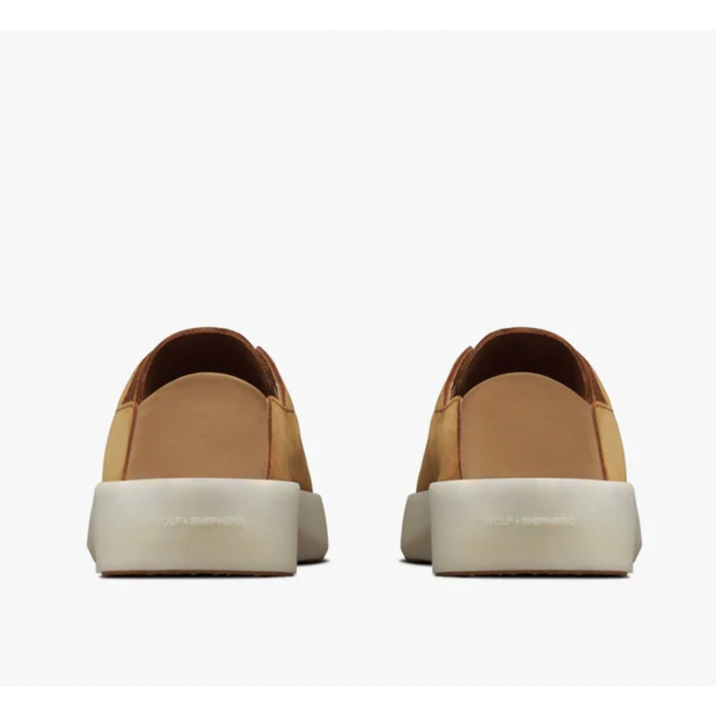 Wolf & Shepherd Mens 7.5 Womens 9 Cruise Ace Slip On Sneakers Tan Leather NIB