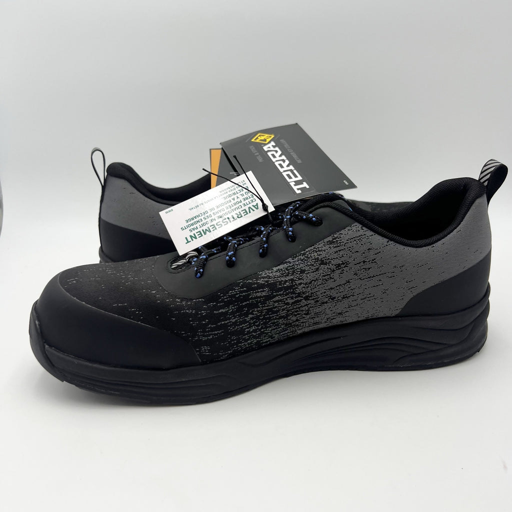 Terra Mens Monolift Composite Toe Work Sneakers US 10 Wide EU 43 Grey Blue NIB