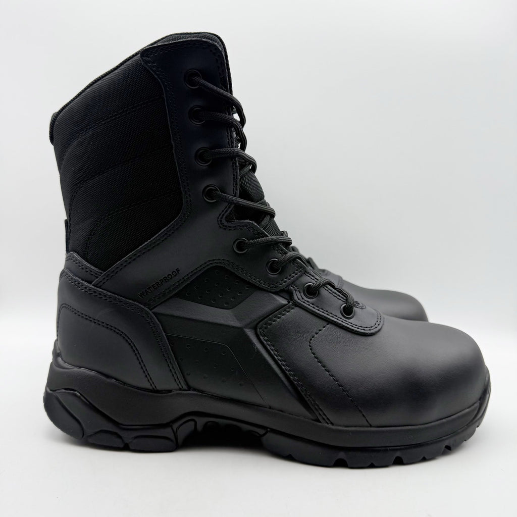 Battle Ops Mens 8” CT Tactical Duty Boot Size 9 Black Leather Waterproof NIB