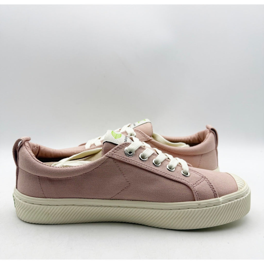 Cariuma Womens OCA Low Casual Sneakers Size 8 Rose Pink White Canvas NIB