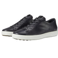 ECCO Mens Soft 7 Premier Sneakers EU 43 US 9-9.5 Black Leather NIB