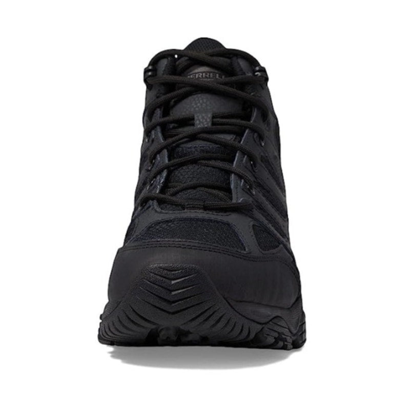 Merrell Womens Moab 3 Tactical Work Mid Boots US 6 M Black Leather WP NWOB