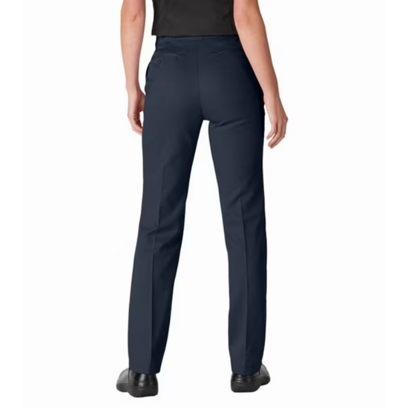DICKIES Women's FLEX Original Fit Work Pants Size 18 Tall Navy Blue Twill NWT