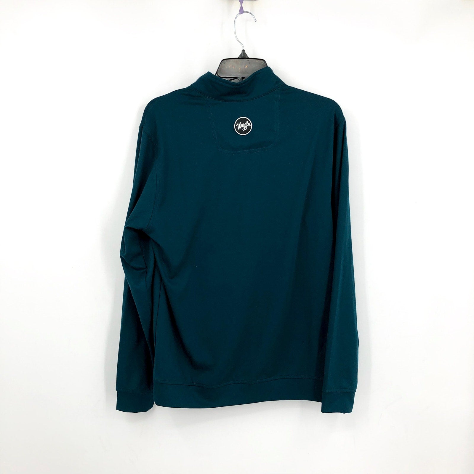 WAGGLE Men's Kentucky Buck 1/4 Zip Pullover XXL 2XL Teal Green NWT