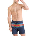 SAXX Betawave 2n1 Swim Board Shorts Size 28 Blue Stripe 7" Inseam Liner NWT