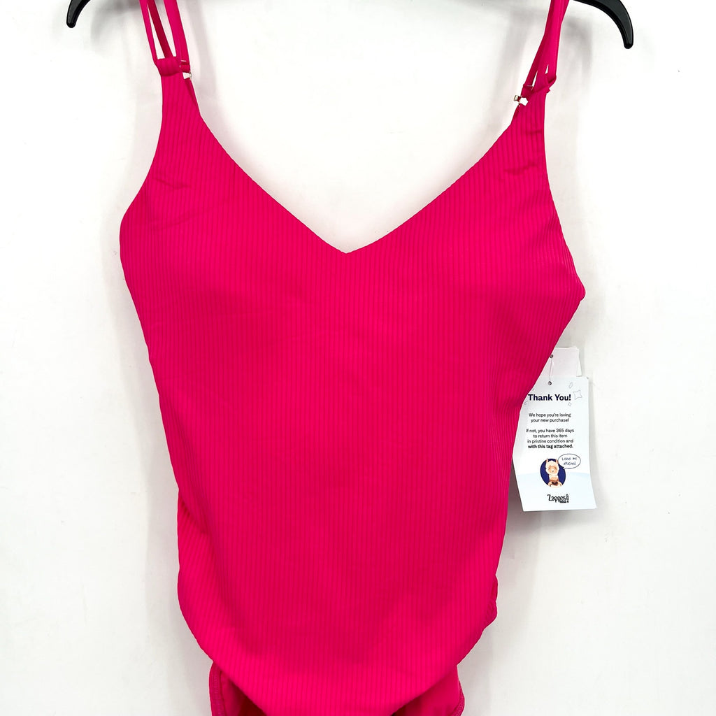 SUNSETS Women's Veronica One Piece Swimsuit Large Pink Begonia Sandbar Rib NWT