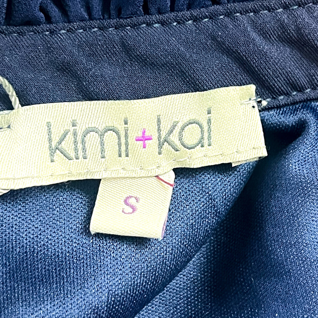 KIMI + KAI Maternity Madeline Body-Con Dress Small Navy Blue Sleeveless NWT