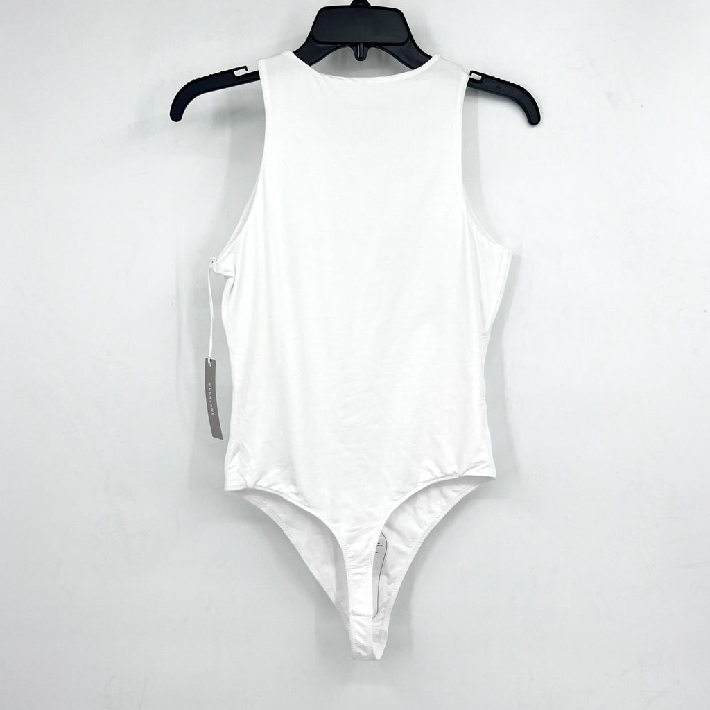 EVERLANE Women's The Cutaway Tank Bodysuit Small White Sleeveless NWT