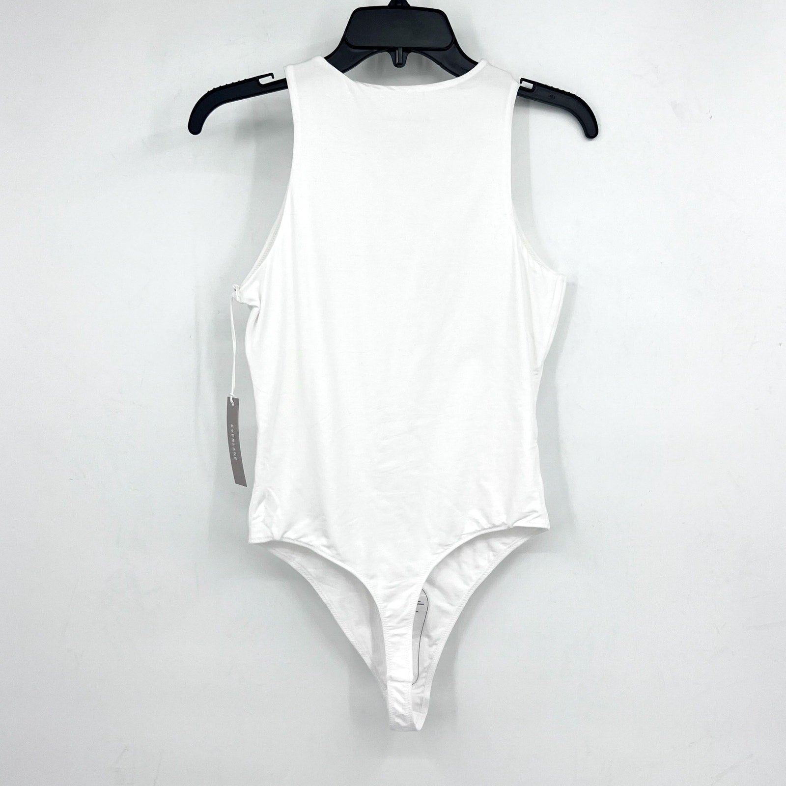 EVERLANE Women's The Cutaway Tank Bodysuit Small White Sleeveless NWT