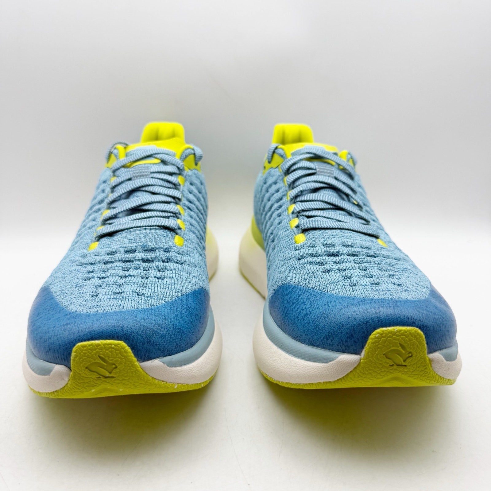 Rabbit Mens Dream Chaser Running Shoes US 11.5 Blue Yellow Athletic Sneakers NIB