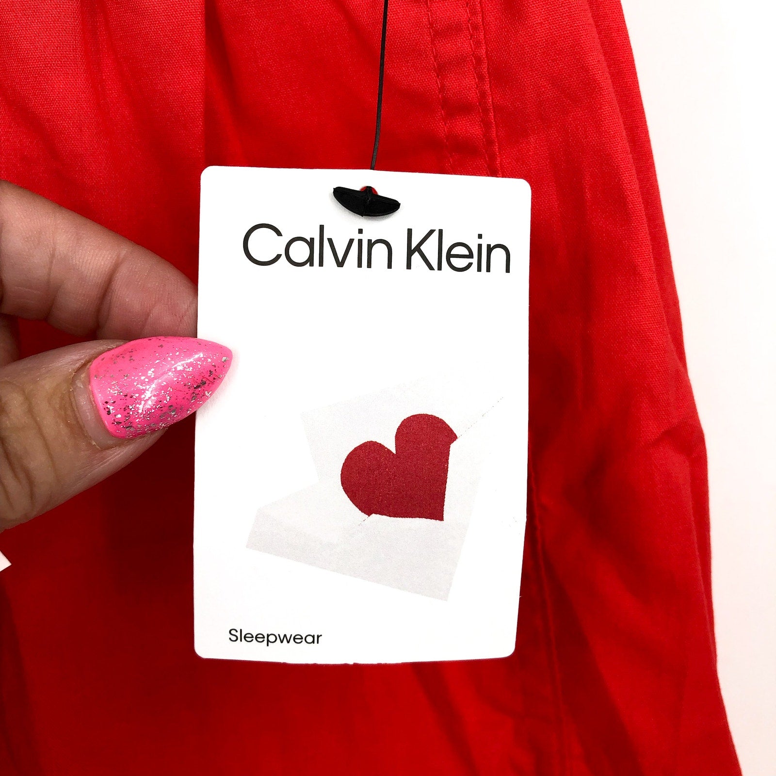 CALVIN KLEIN Womens Modern Sleep V Day Boxer Shorts XS Orange Cotton NWT