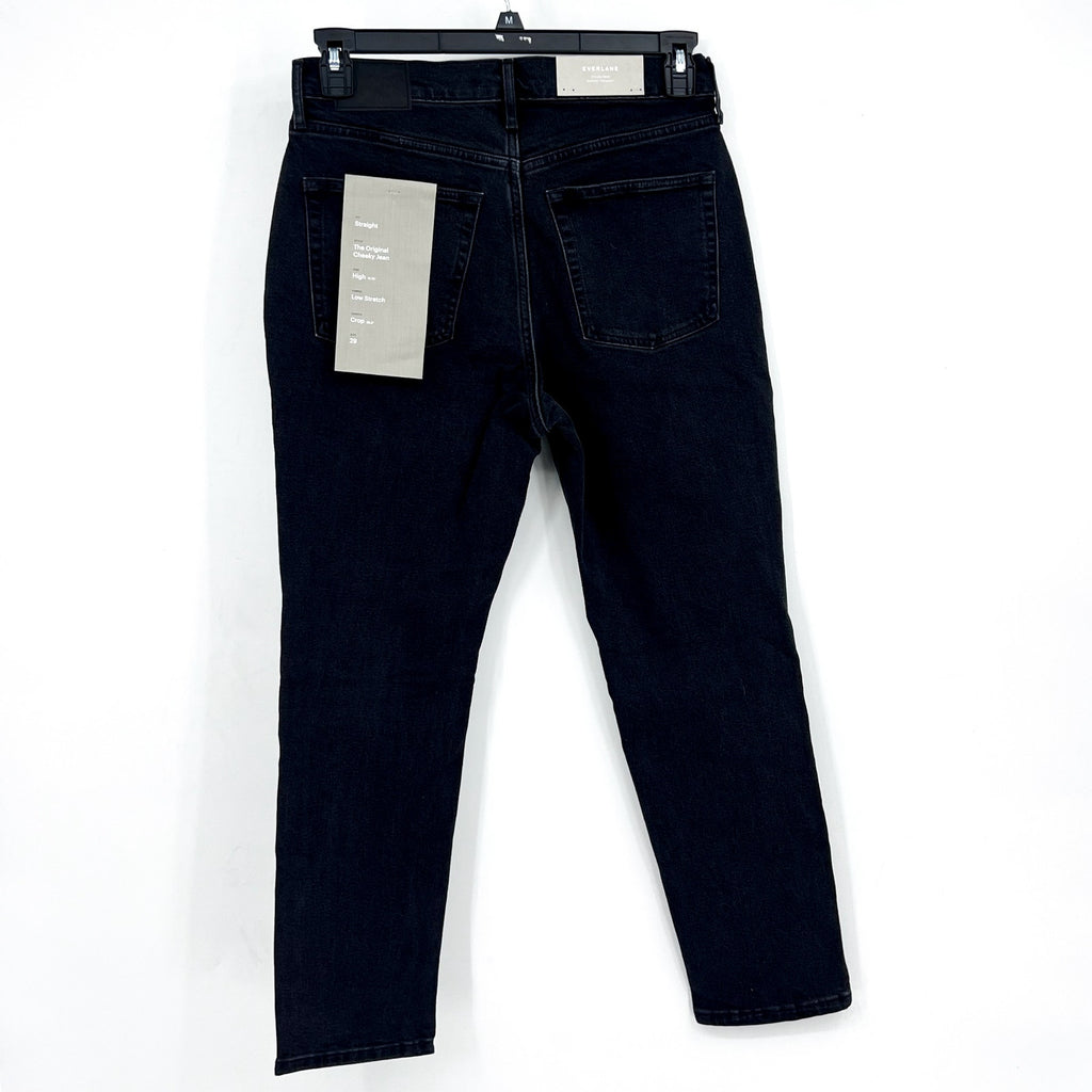EVERLANE Womens The Original Cheeky Jeans Size 29 Tumbled Black 26.5" Inseam NWT