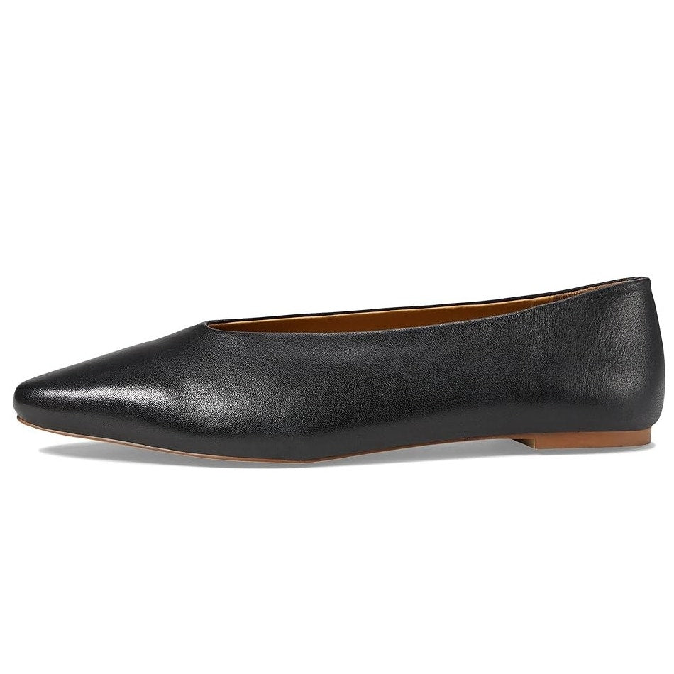 Seychelles Womens American Dreams Ballet Flats US 8 Black Leather NIB