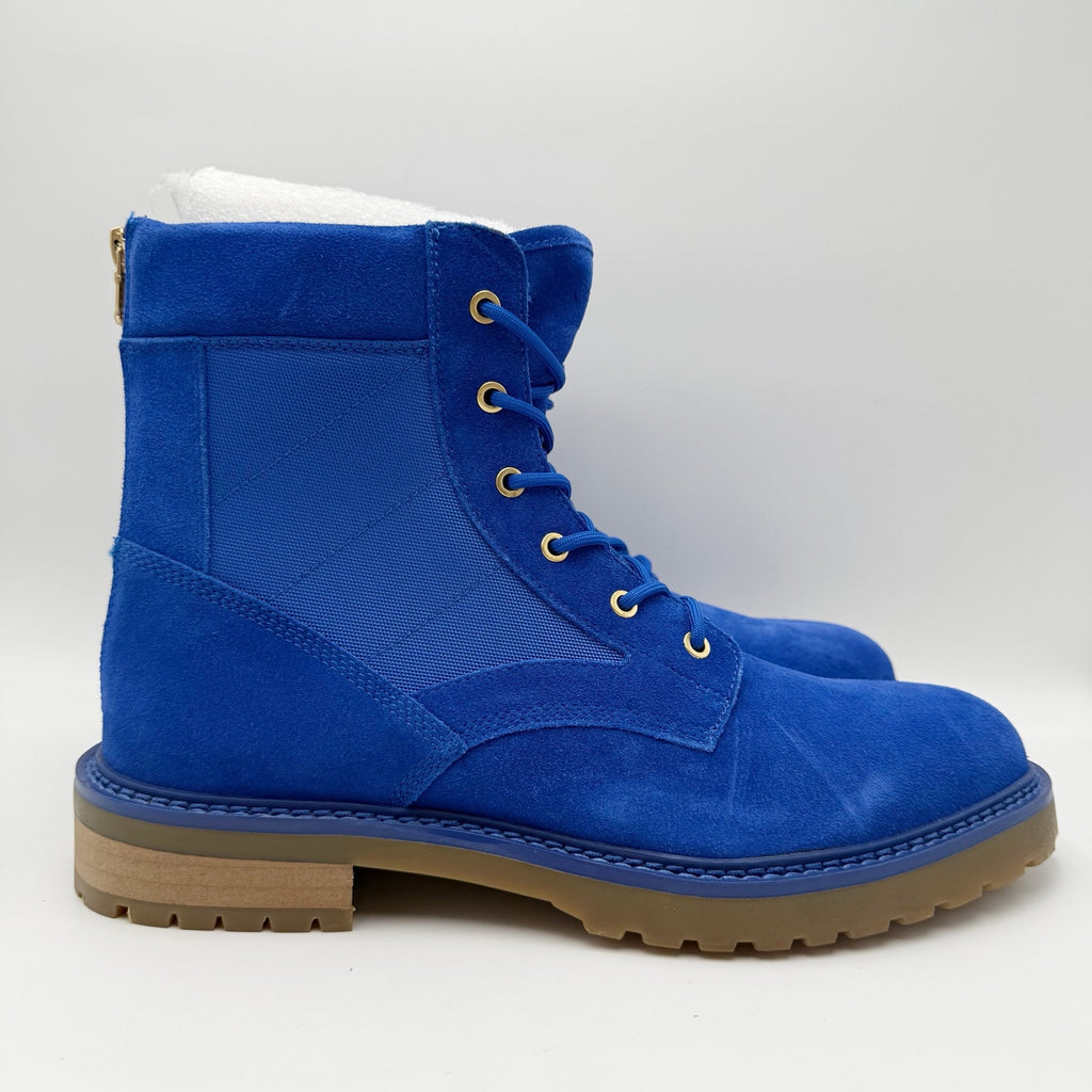 Saint Morta Mens Legion Ankle Combat Boots Size 11 EU 45 Blue Gum Suede NIB
