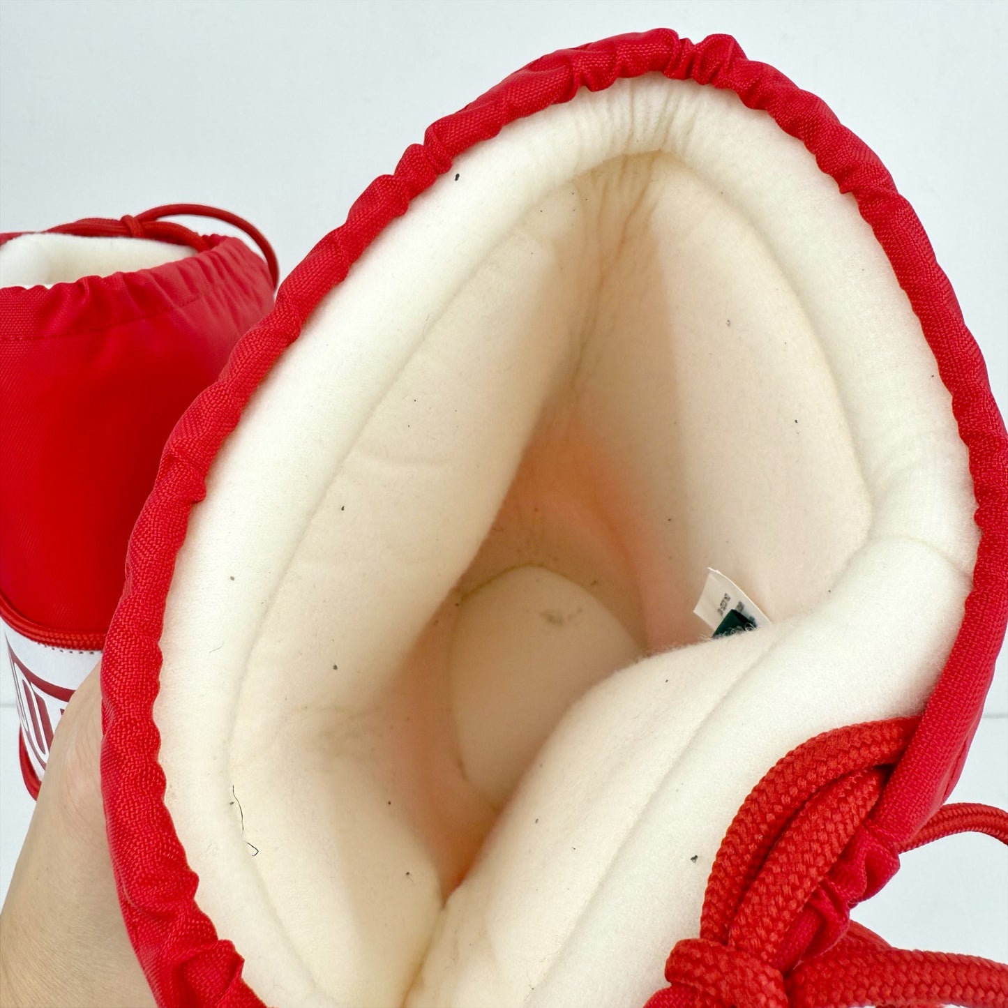 Moon Boot Womens Icon Tall Nylon Snow Boots EU 42/44 US 10-11.5 Red NWOB