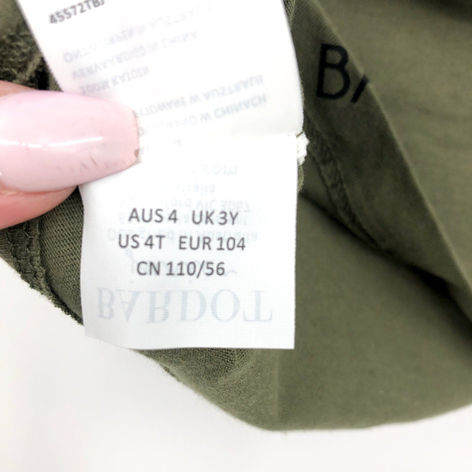 BARDOT JUNIOR Toddler Bardot Tee 4T Khaki Green Short Sleeves NWT