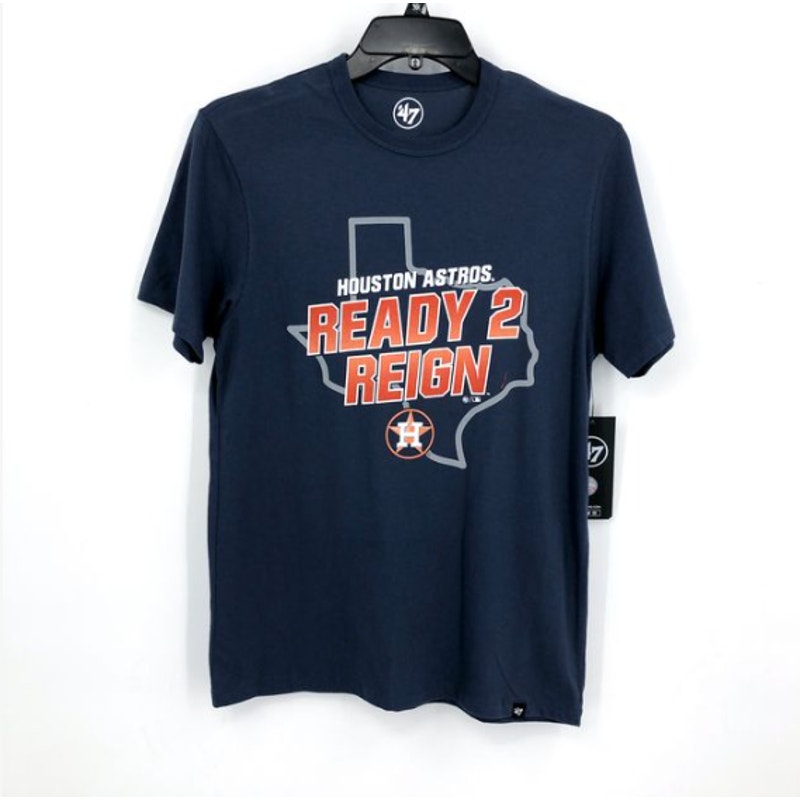 47 BRAND Mens Houston Astros Regional Franklin T-Shirt Medium Atlas Blue NWT