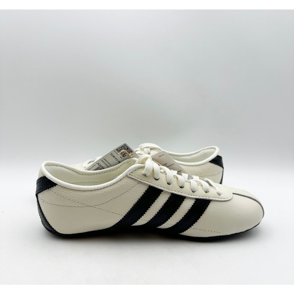ADIDAS Womens Tokyo Casual Sneakers Size 5 Off White Black NWOB