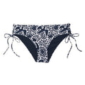 PRANA Women's Ruby Beach Bikini Bottom XL Black Flora Fauna Print Side Lace NWT