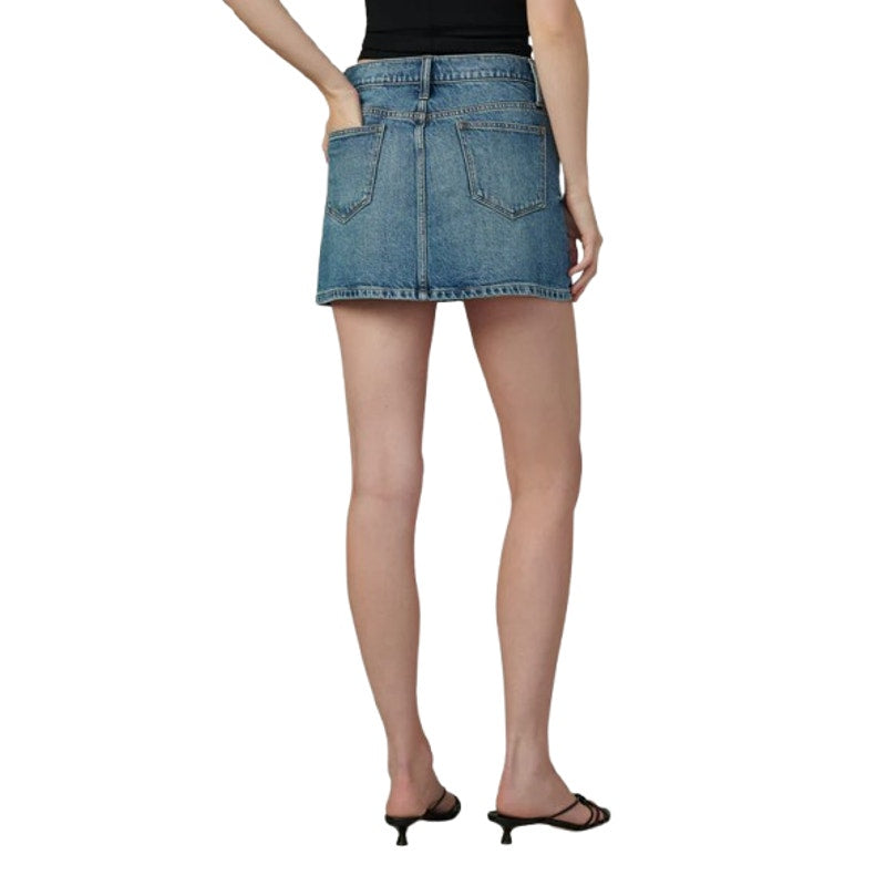 JOE'S JEAN Women's The Tessa Denim Mini Skirt Size 31 US 12 Blue Showdown NWT