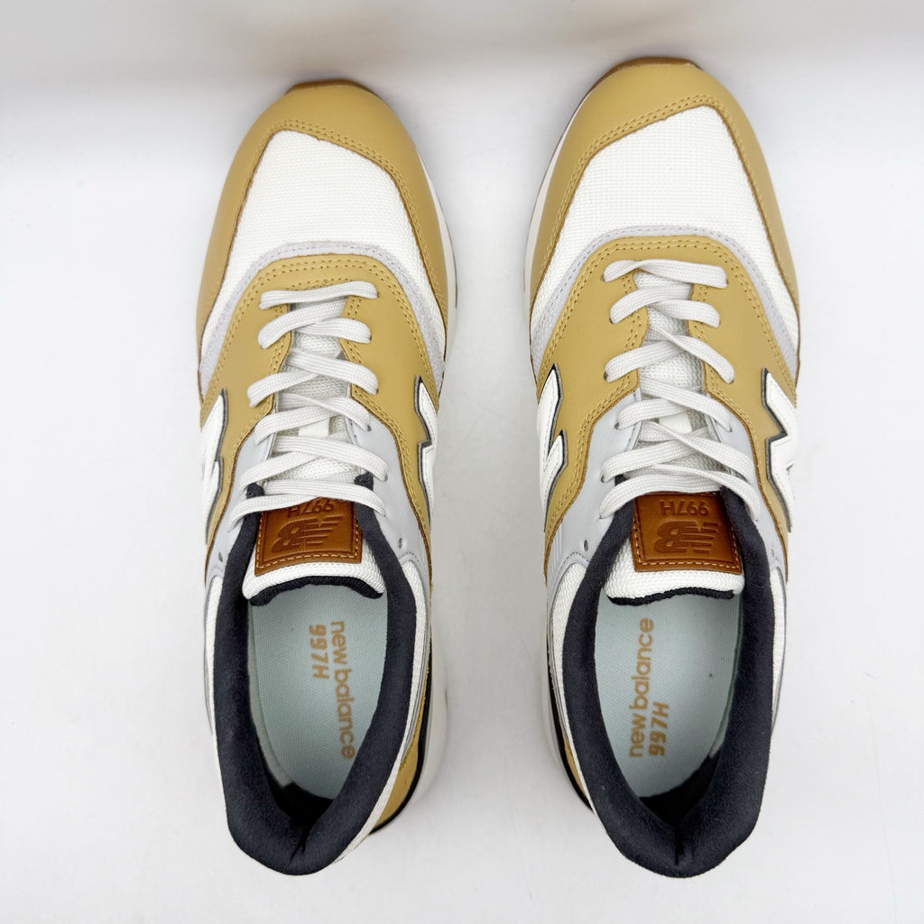 New Balance Mens 997H Casual Sneakers Size 9.5 Yellow White Athletic NWOB