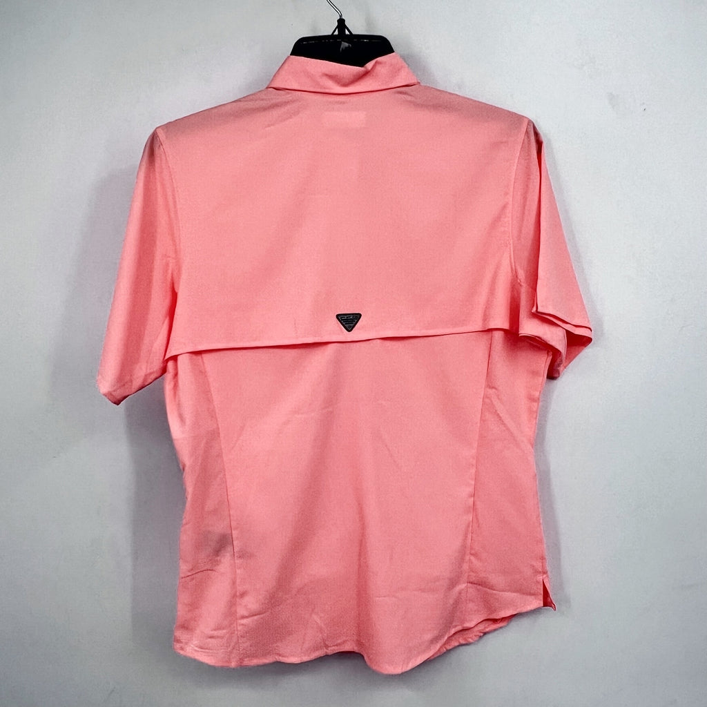 COLUMBIA Women's PFG Tamiami II Short Sleeve Shirt XS Pink Coral UPF 40+ NWT