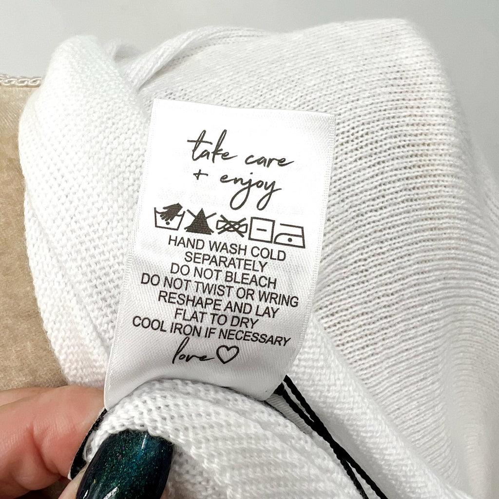 NIC + ZOE Women's Cotton Cashmere Shrug Cardigan Small White Long Sleeve NWT