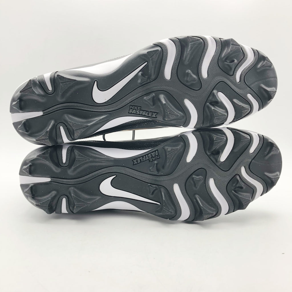 Nike Men's Alpha Menace 4 Shark Football Cleats 12 WIDE Black Grey White NWOB