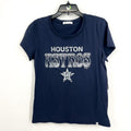 47 BRAND Women Houston Astros Graphic T-Shirt Medium Atlas Blue Short Sleeve NWT