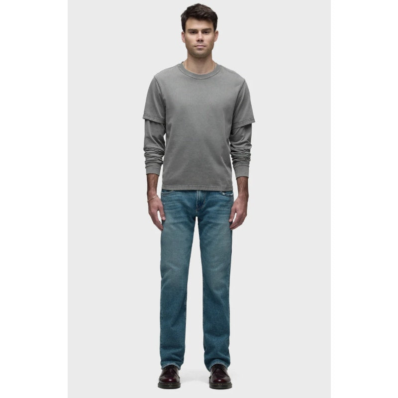 HUDSON Men's Blake Slim Straight Jeans 34x31 Blue Sullivan Denim Stretch NWT