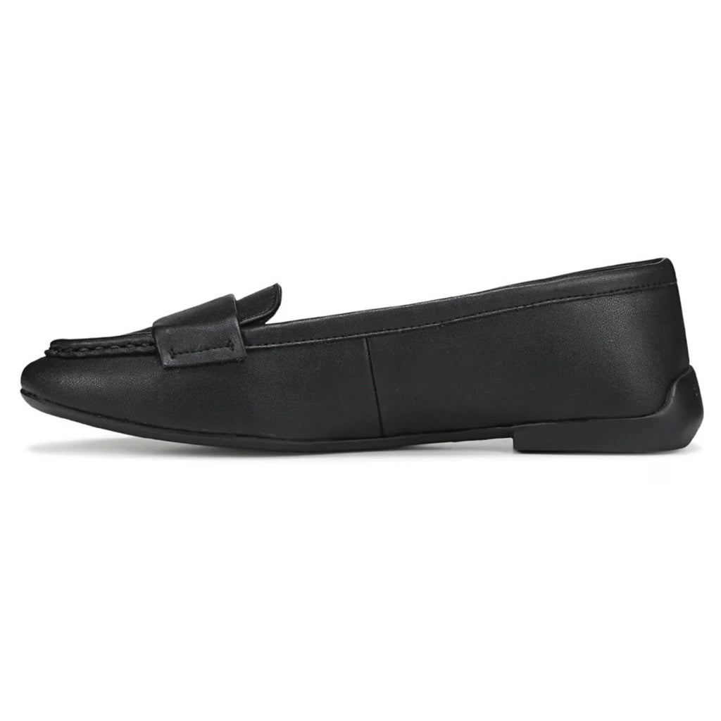Franco Sarto Womens Faris Slip On Flats Size 9.5 Black Faux Leather Loafers NIB