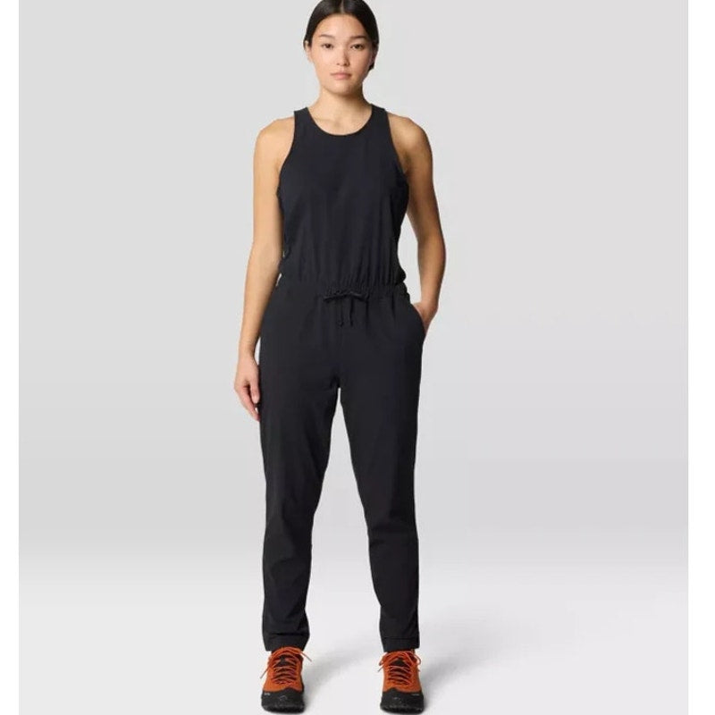 Mountain Hardware Womens Dynama Romper Small Black Sleeveless Jumpsuit NWT