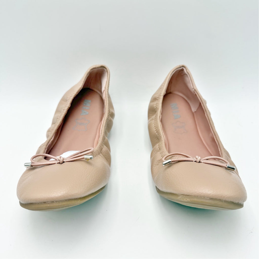 MIA Womens URI Ballet Flats Size 7.5 M Blush Pink Leather NWOB