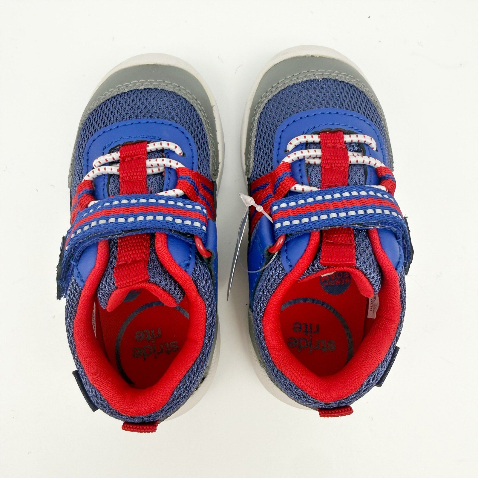 Stride Rite Kids Jasper Sneakers US 5 M EU 21 Blue Red Athletic NIB