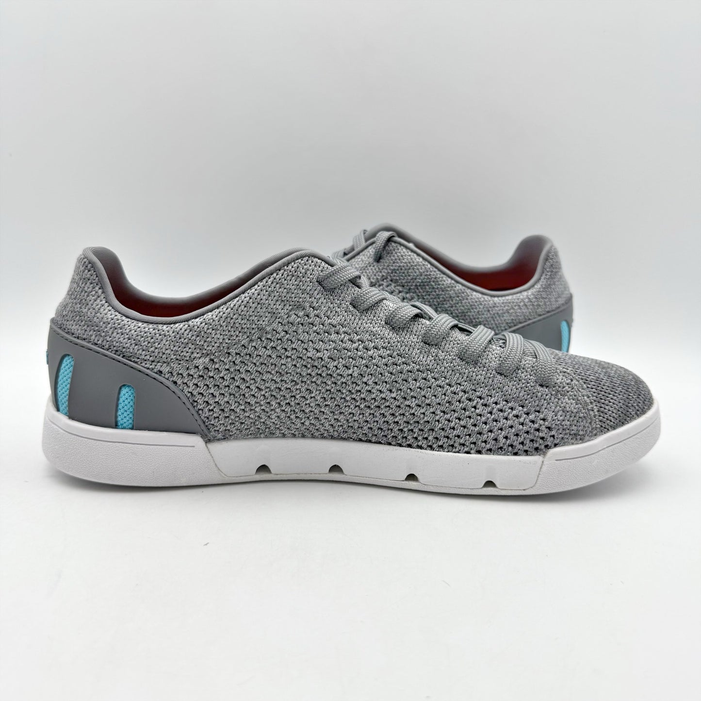 SWIMS Mens Tennis Knit 2.0 Sneakers US 8 EU 41 Grey Knit NWOB