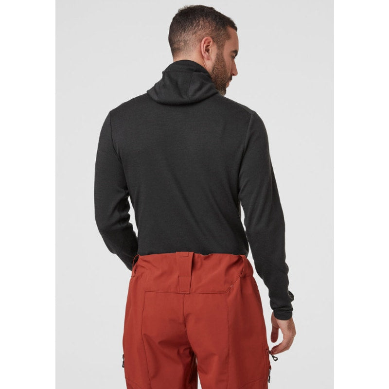 HELLY HANSEN Men's Lifa Merino Midweight Hoodie Small Black Long Sleeve NWT