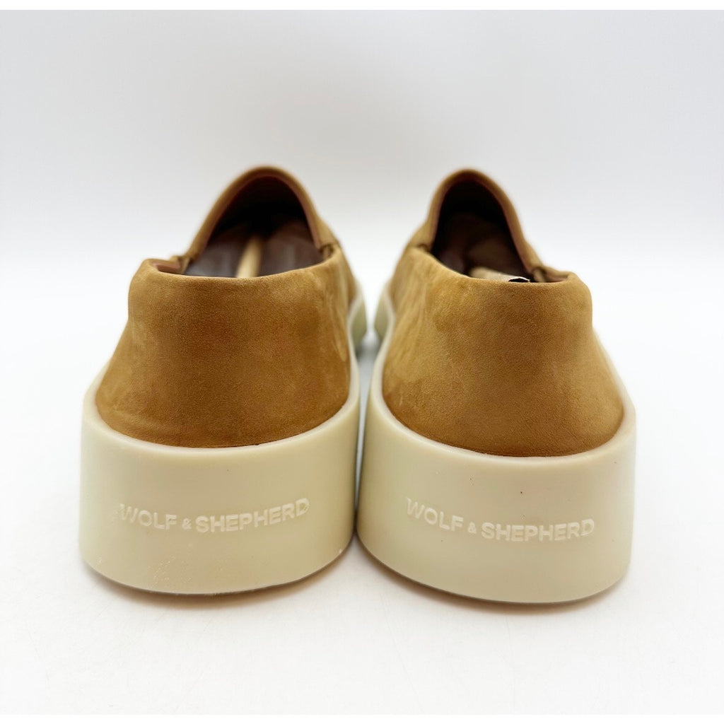 Wolf & Shepherd Cruise Slip On Shoes Men 7.5 Women 9 Brown Sandstorm Vanilla NIB