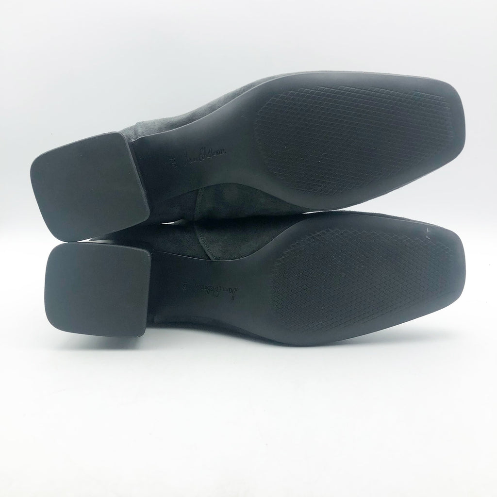 Sam Edelman Paige Ankle Booties US 10.5 M EU 41.5 Graphite Gray Suede NIB