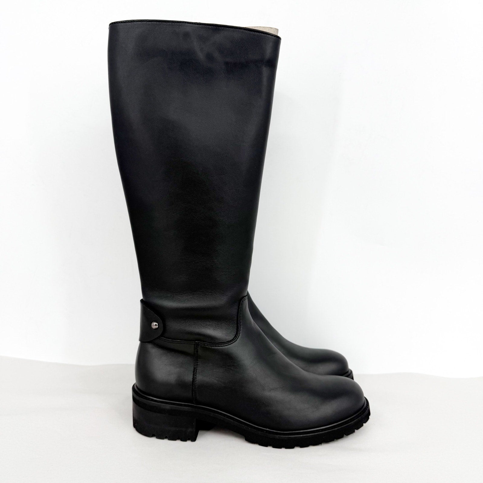 La Canadienne Womens Cate Knee High Boots US 9 EU 39 Black Leather NWOB