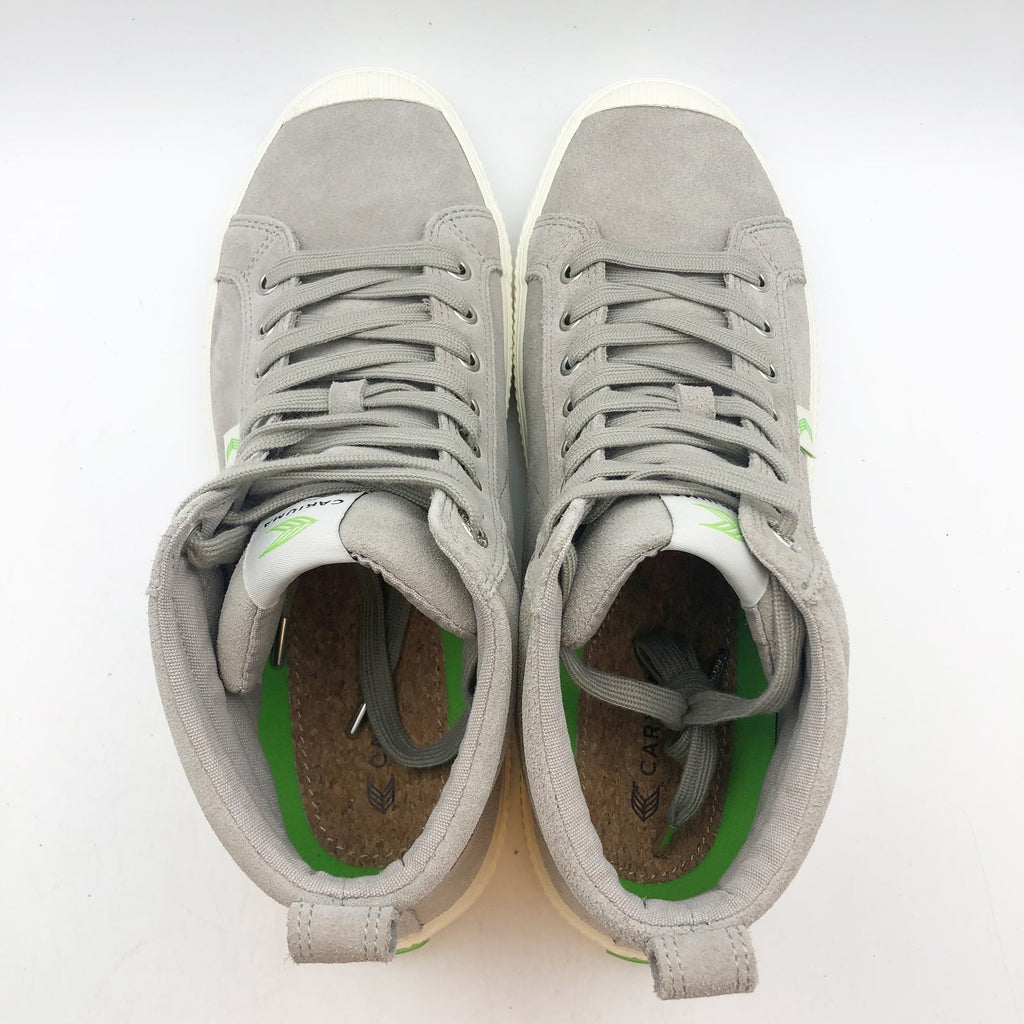 Cariuma OCA High Sneakers Womens 10.5 Mens 9 Cloud Grey Suede NIB