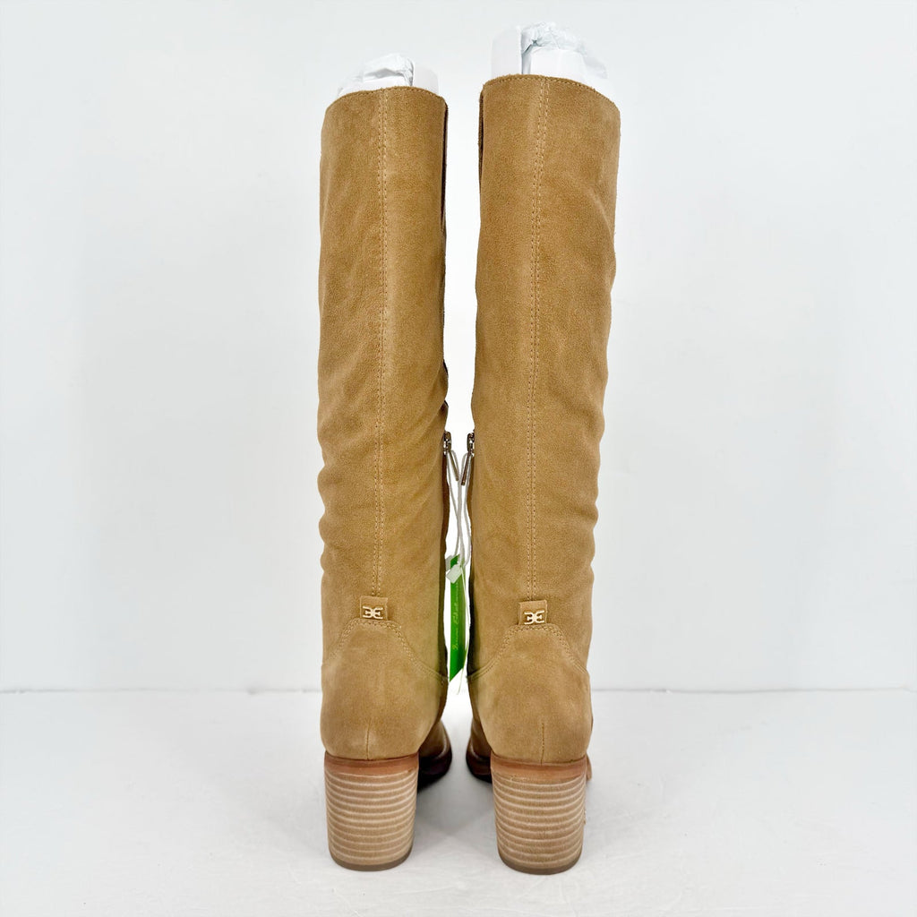 Sam Edelman Womens Soyer Knee High Boots Size 6 M Caramel Brown Suede NIB