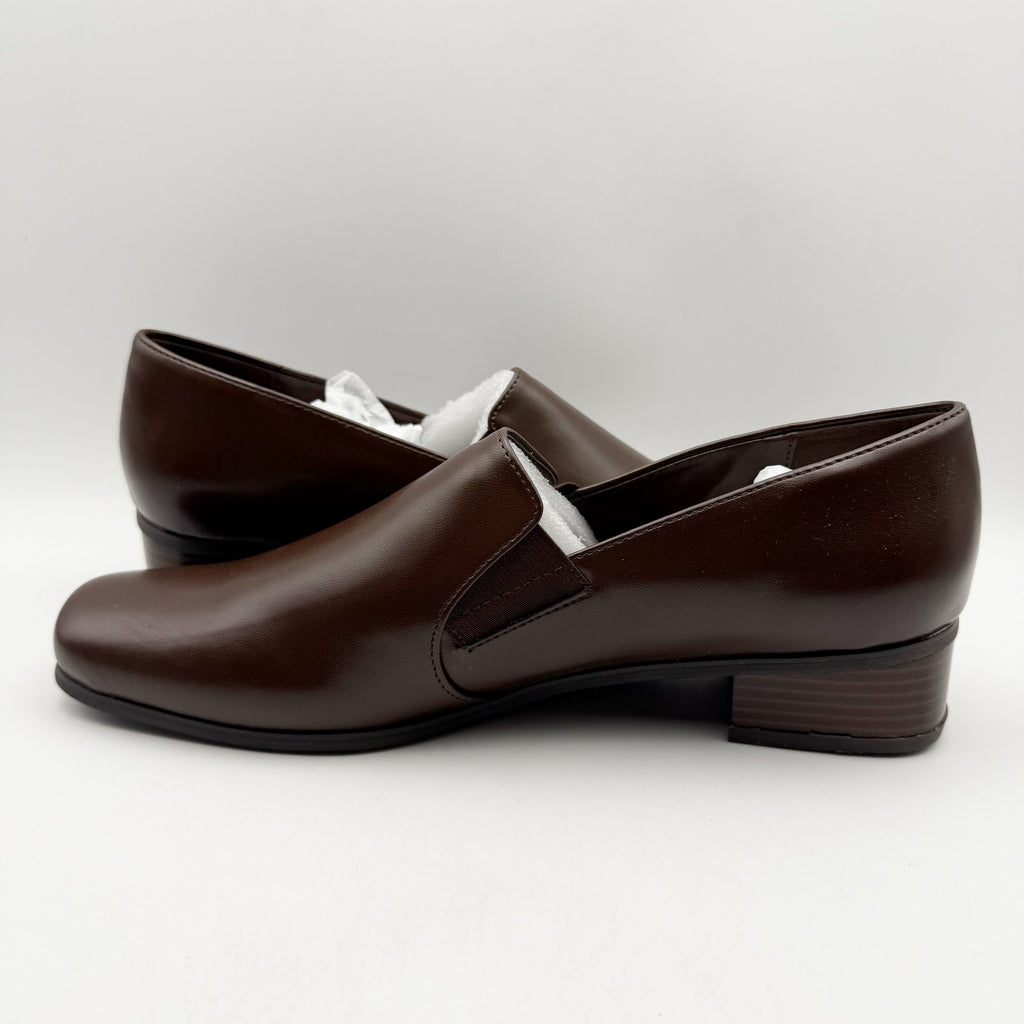 TROTTERS Womens Ash Slip-On Loafers US 11.5 NARROW EU 42.5 Brown NIB
