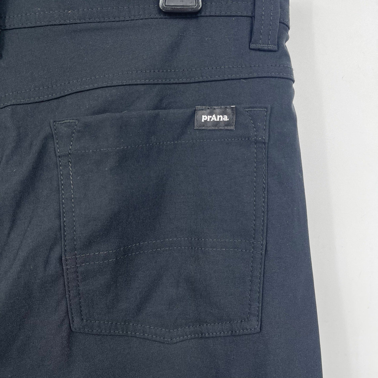PRANA Men's Brion Hiking Pants II 30 X 32 Black Water Repellent UPF 50+ NWT