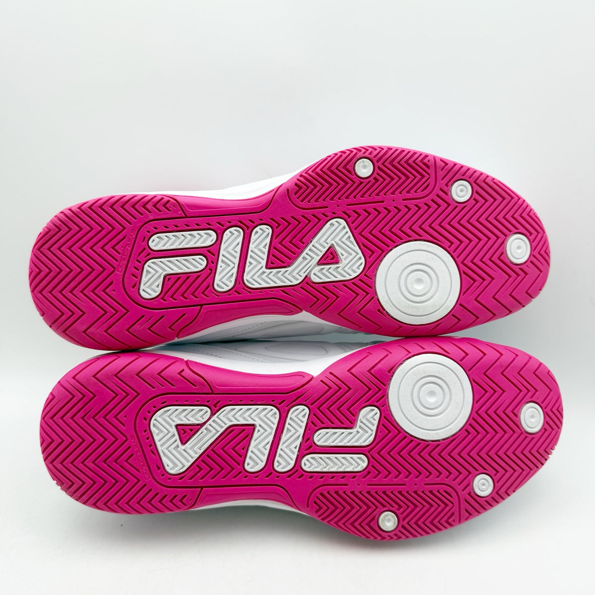 FILA Womens Double Bounce 3 Pickleball Shoes Size 9.5M White Pink Athletic NWOB