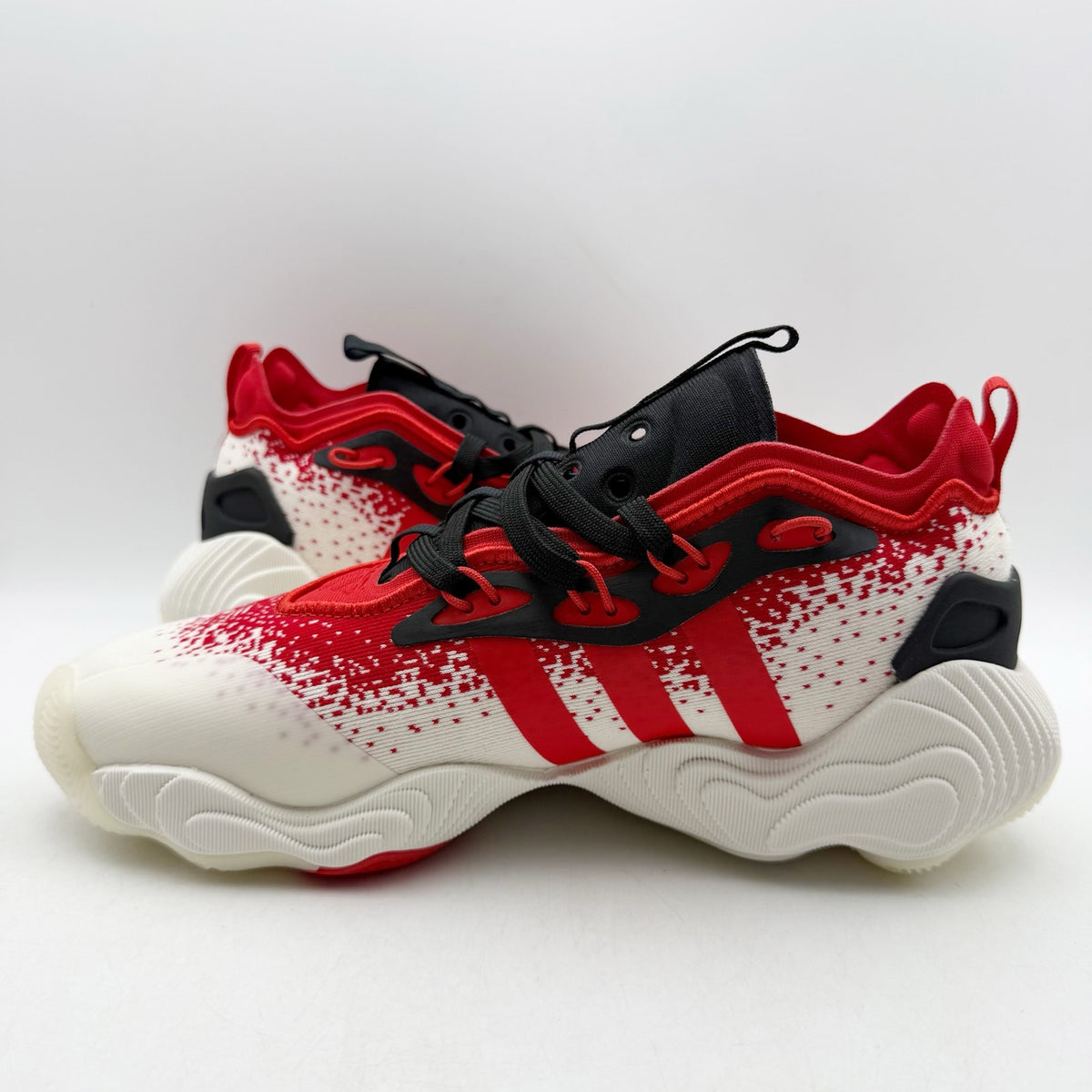Adidas Trae Young 3 Basketball Shoes Mens 5 Womens 6 White Red Athletic NWOB