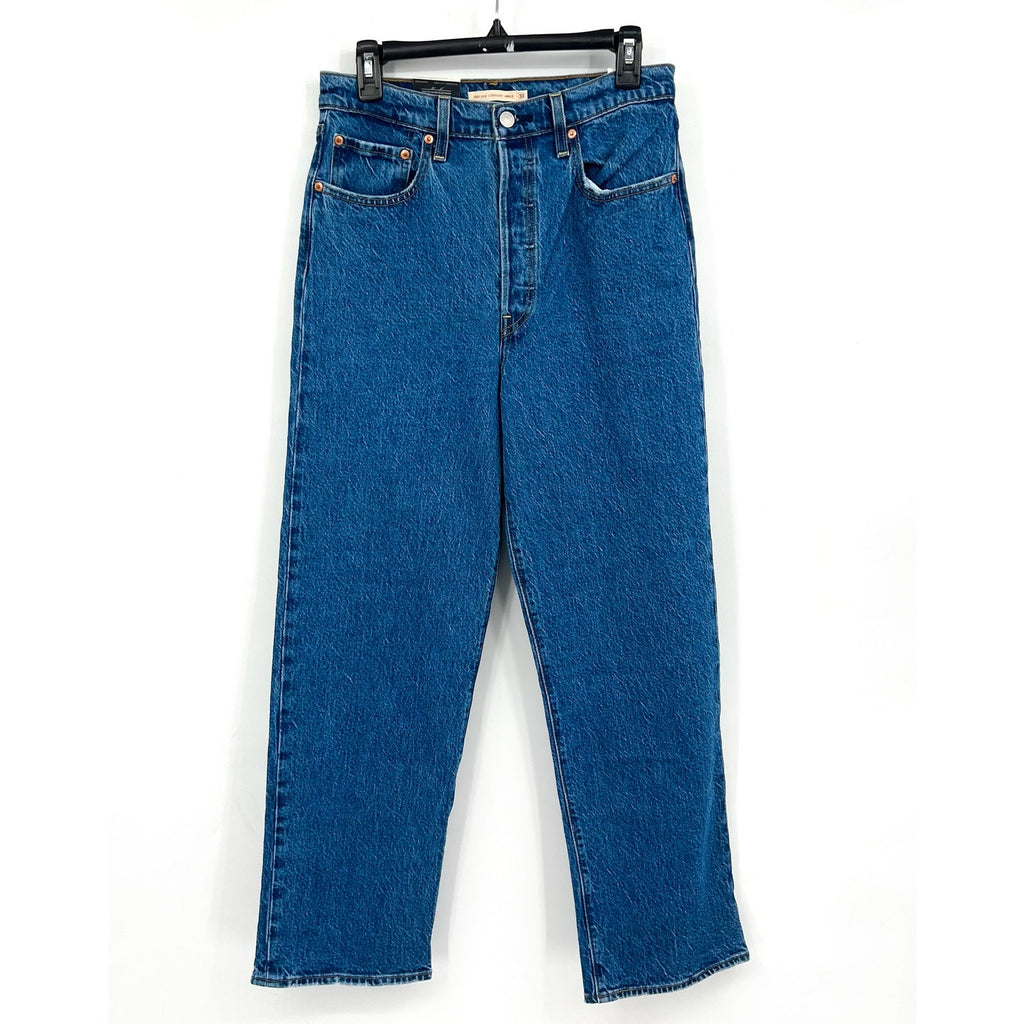 Levi's Womens Ribcage Straight Ankle Jeans 30x29 10 Jazz Pop Blue 72693-0177 NWT