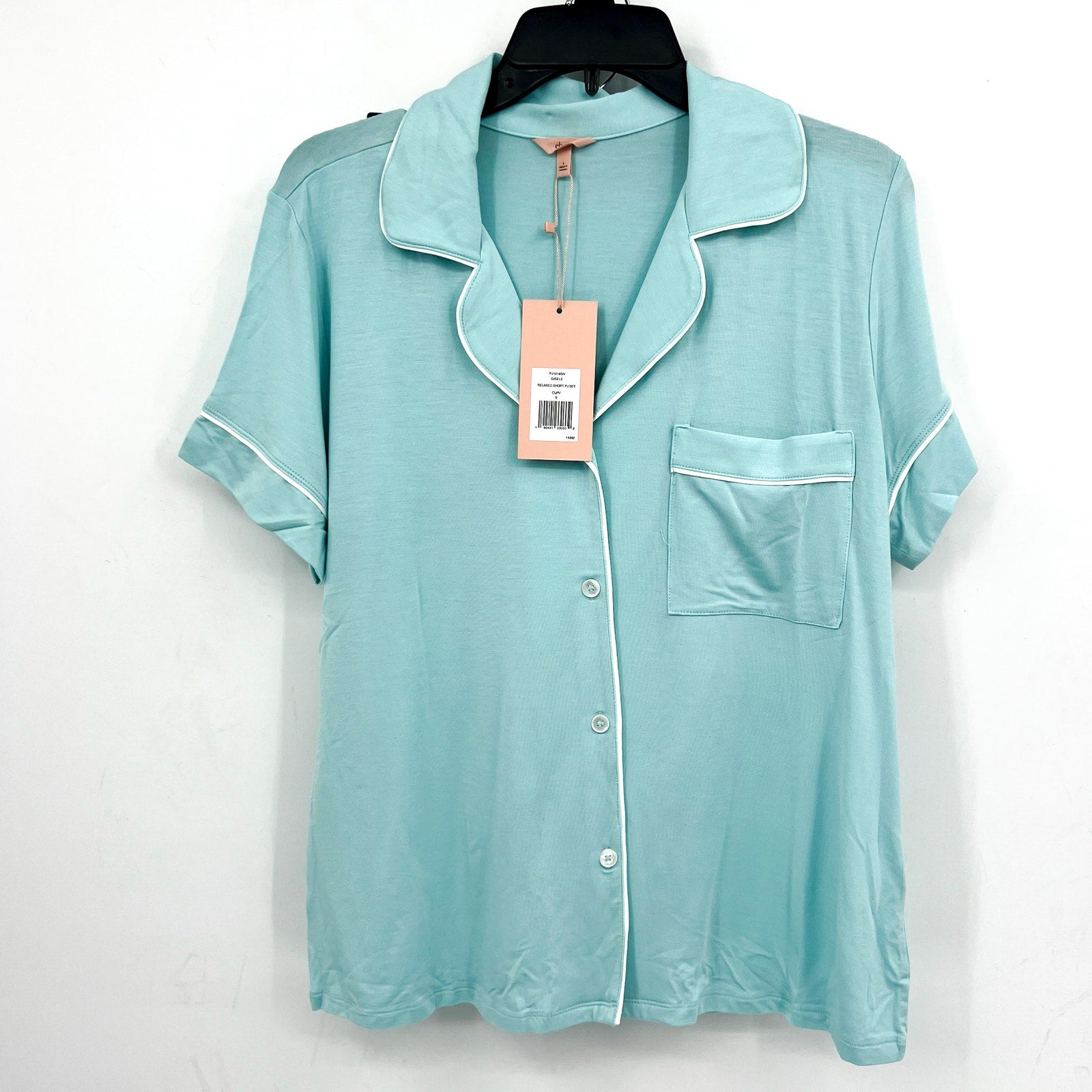 EBERJEY Giselle Relaxed Shorts PJ Set Small Canal Blue Tencel Modal NWT