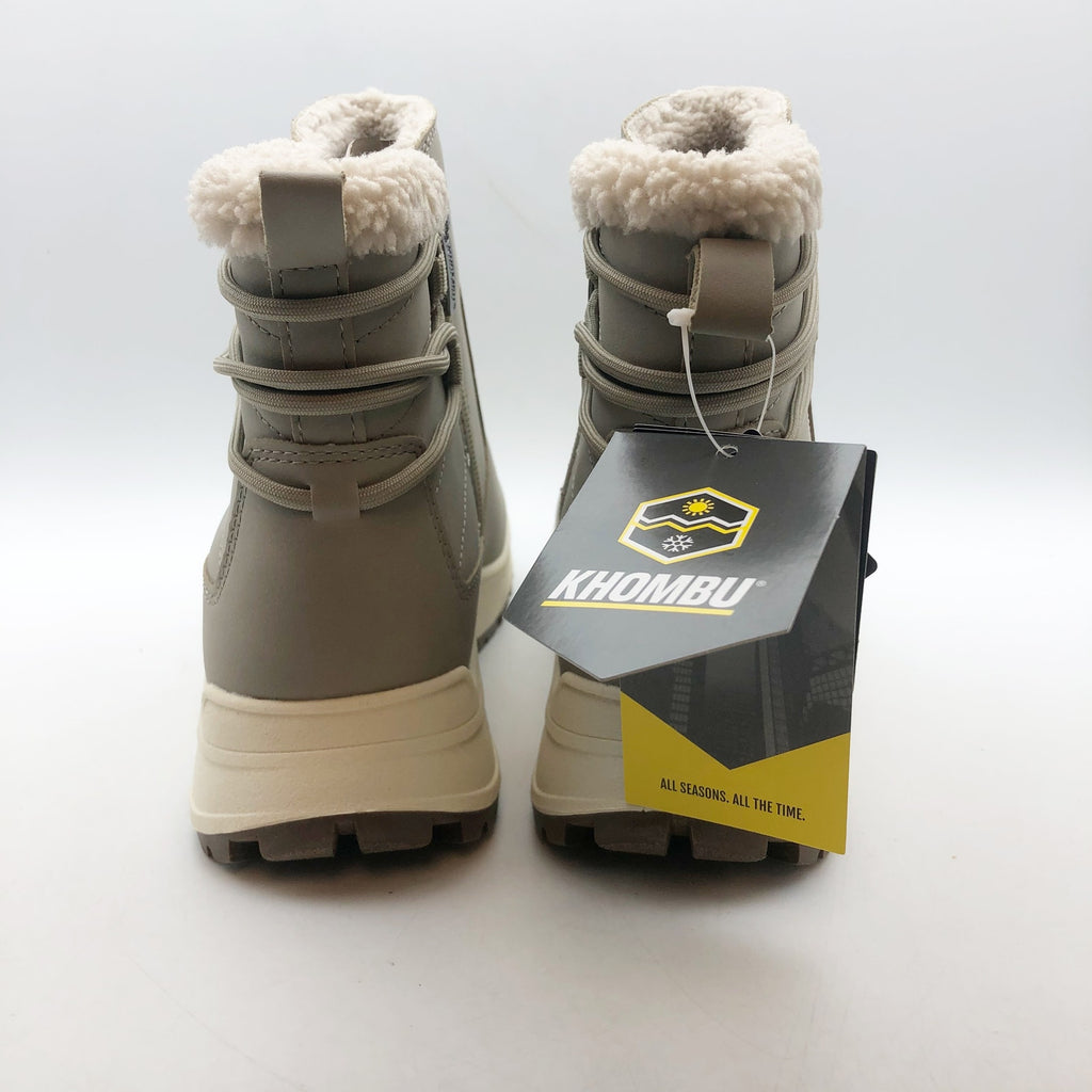 Khombu Womens Sarah Winter Boots Size 10 Taupe Grey Water-Repellant NIB